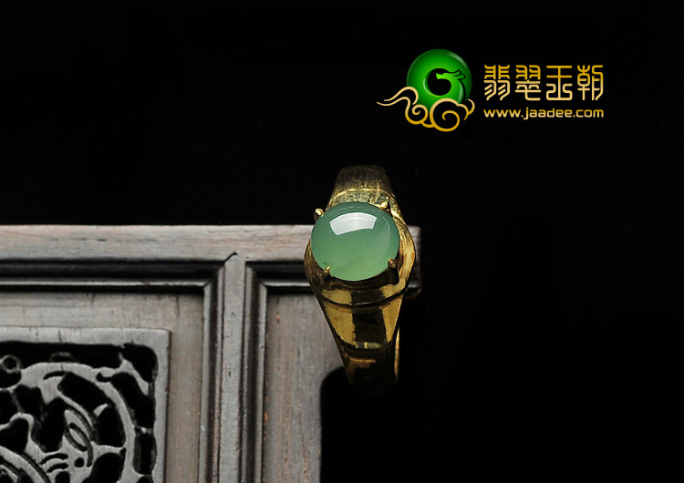 冰种晴水缅甸翡翠A货戒面