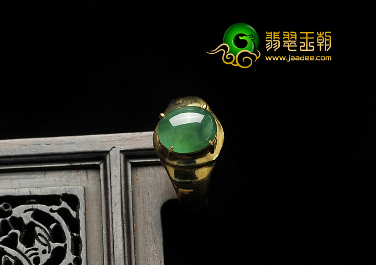冰种晴水缅甸翡翠A货戒面