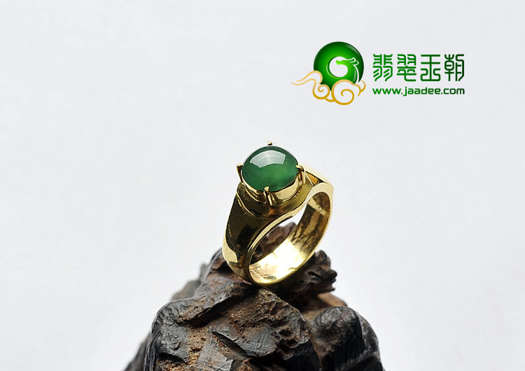 冰种晴水缅甸翡翠A货戒面