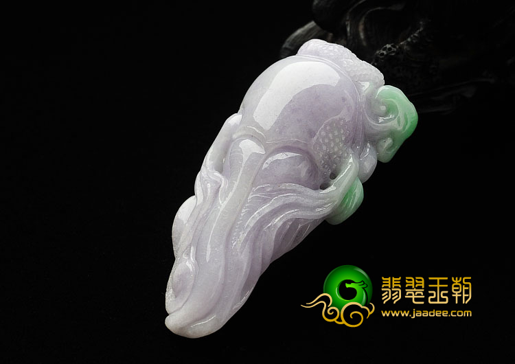 糯冰种春带彩缅甸翡翠A货人生如意挂件