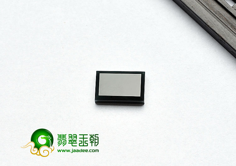 冰种墨翠缅甸翡翠A货戒面