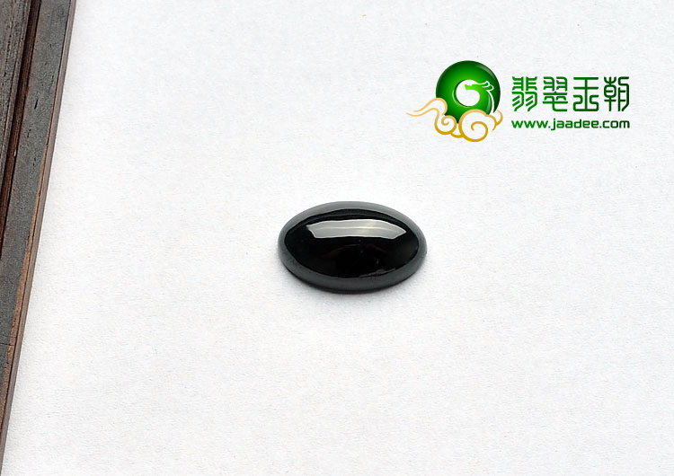 冰种墨翠缅甸翡翠A货戒面