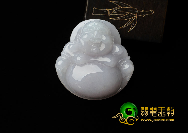 糯冰种紫罗兰缅甸翡翠A货玉佛挂件