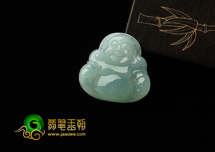 糯冰种晴水缅甸翡翠A货玉佛挂件
