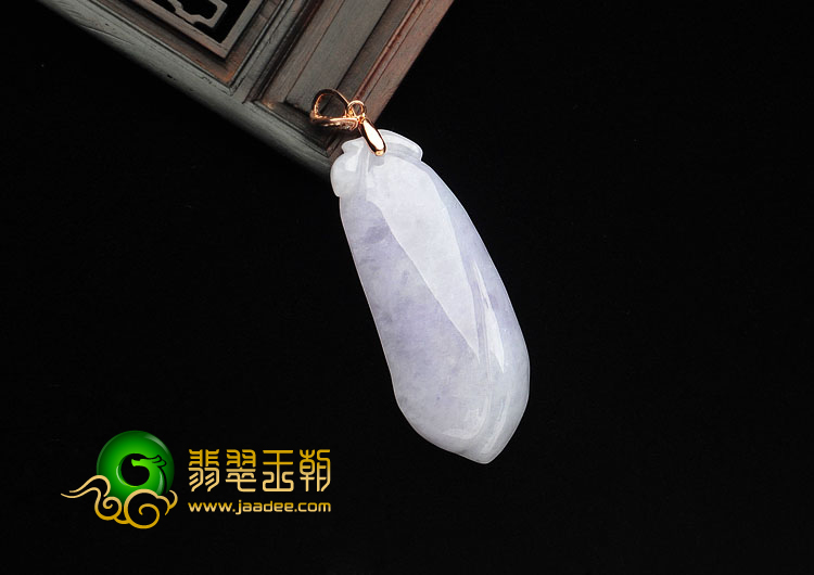 糯冰种紫罗兰缅甸翡翠A货福瓜挂件
