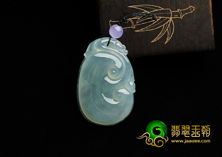 冰种晴水缅甸翡翠A货如意挂件