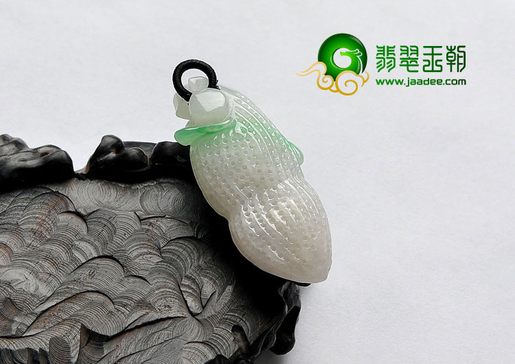 糯冰种飘翠缅甸翡翠A货生意兴隆挂件