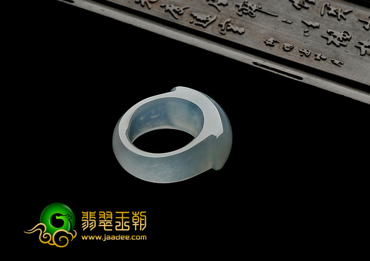 冰种晴水缅甸翡翠A货指环