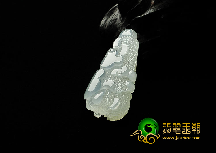 冰种晴水缅甸翡翠A货白菜挂件
