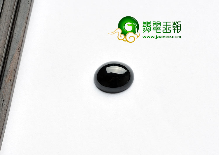 冰种墨翠缅甸翡翠A货戒面