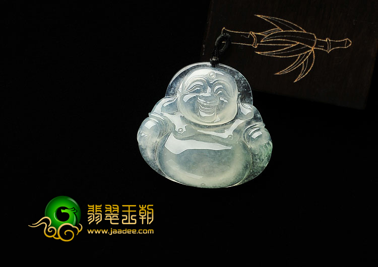 冰种晴水缅甸翡翠A货玉佛挂件