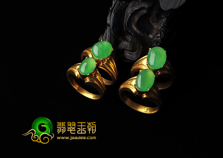 冰种翠色缅甸翡翠A货戒面（一批走）