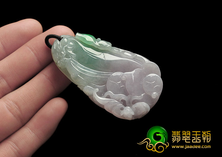 糯冰种春带彩缅甸翡翠A货望子成龙挂件