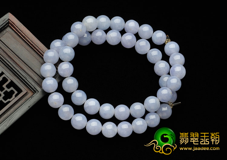 糯冰种紫罗兰缅甸翡翠A货手链（一对）