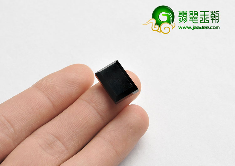 冰种墨翠缅甸翡翠A货戒面