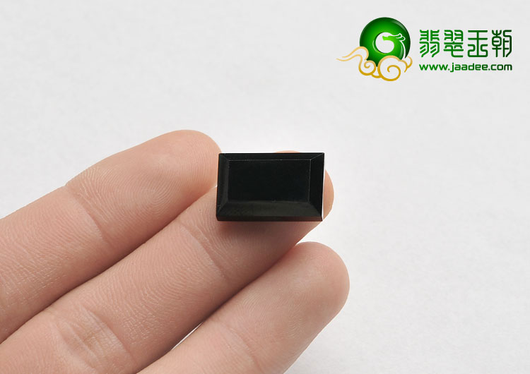 冰种墨翠缅甸翡翠A货戒面