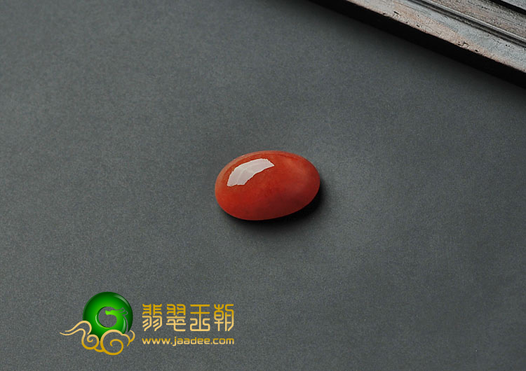 糯冰种红翡缅甸翡翠A货戒面
