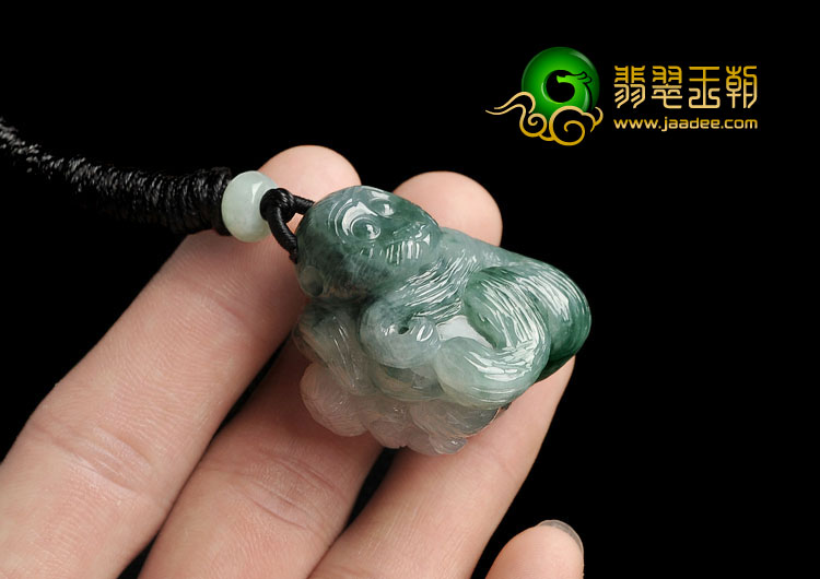 糯冰种飘花缅甸翡翠A货代代封侯挂件