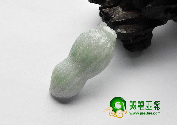 细糯种略飘翠缅甸翡翠A货生意兴隆挂件