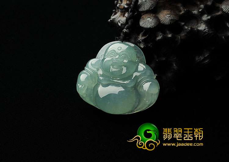 冰种晴水缅甸翡翠A货玉佛挂件