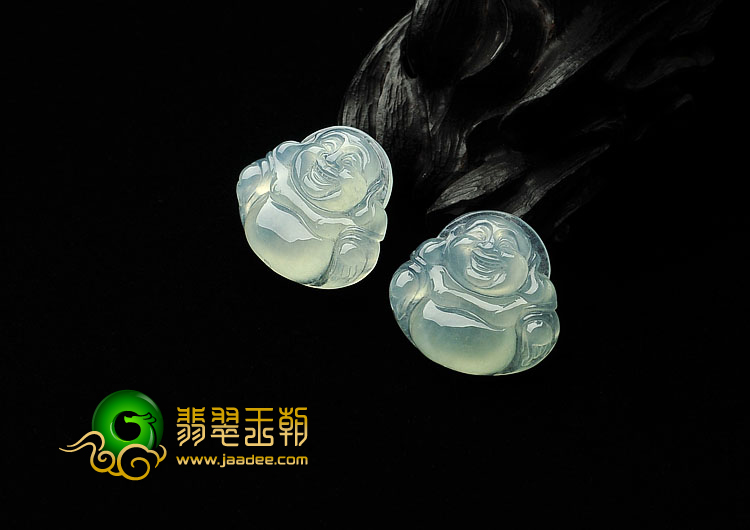 冰种晴水缅甸翡翠A货玉佛挂件(单价)