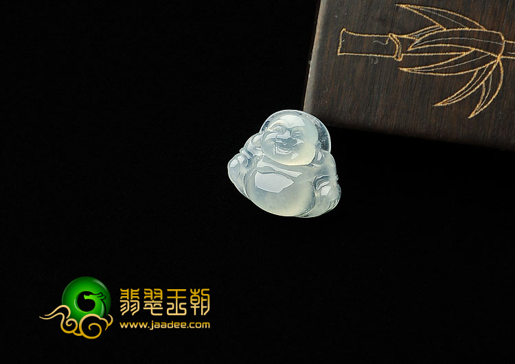 冰种晴水缅甸翡翠A货玉佛挂件