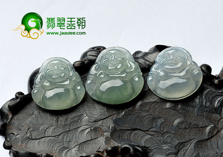 冰种晴水缅甸翡翠A货玉佛挂件(一批走)