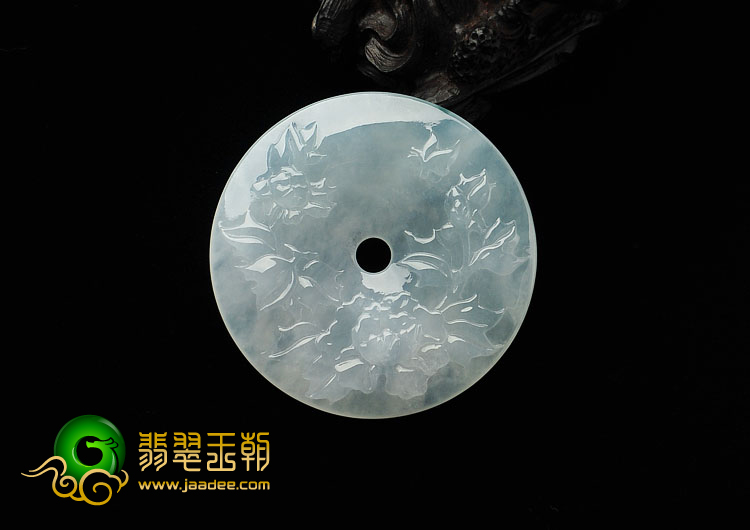 冰种晴水缅甸翡翠A货富贵平安挂件