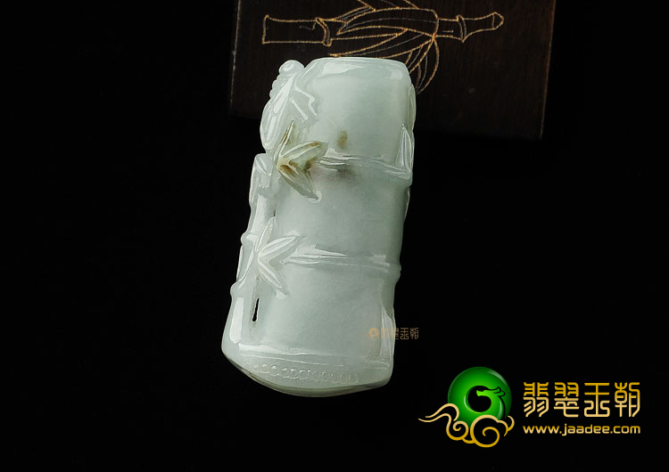 糯冰种晴水带褐翡缅甸翡翠A货节节高挂件