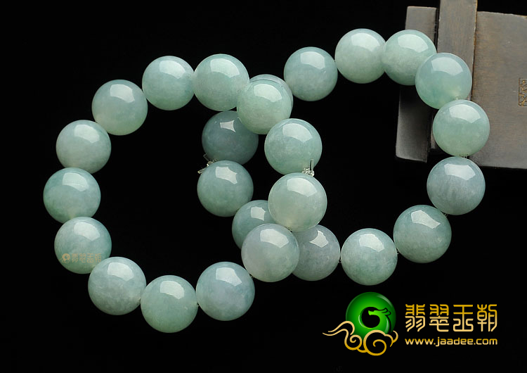 糯冰种晴水缅甸翡翠A货手链(单价)