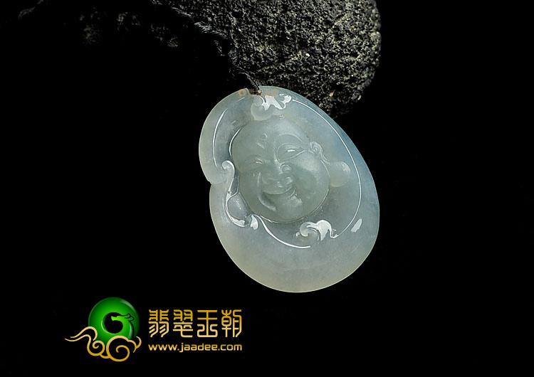 冰种晴水缅甸翡翠A货玉佛挂件