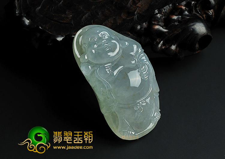 (超值推荐)冰种晴水缅甸翡翠A货站佛挂件