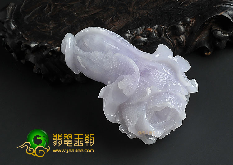 糯冰种紫罗兰缅甸翡翠A货白菜手玩件