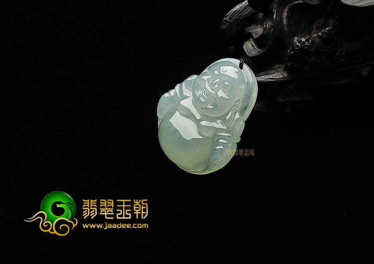 冰种晴水缅甸翡翠A货玉佛挂件