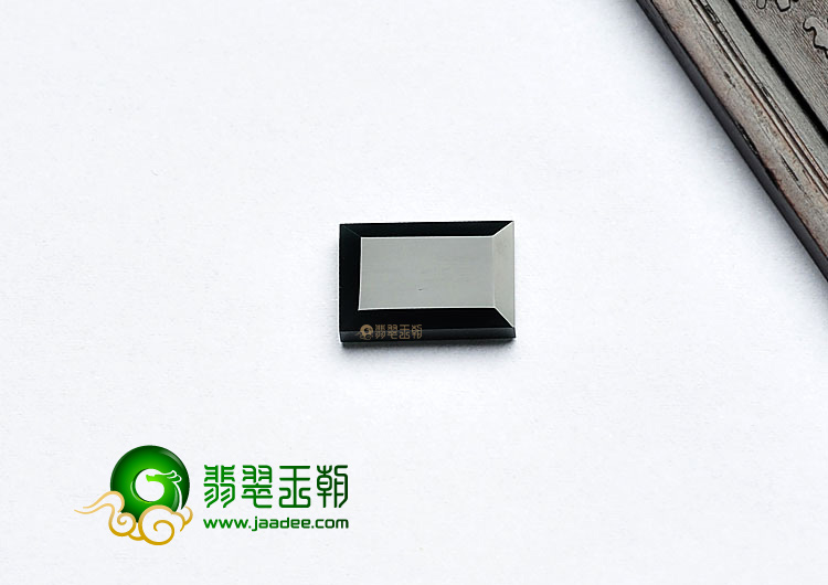 玻璃种墨翠缅甸翡翠A货戒面
