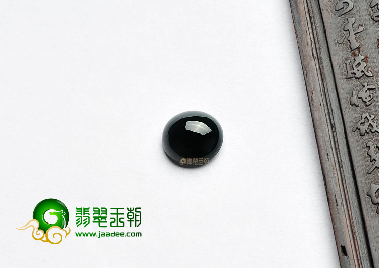 冰种墨翠缅甸翡翠A货戒面