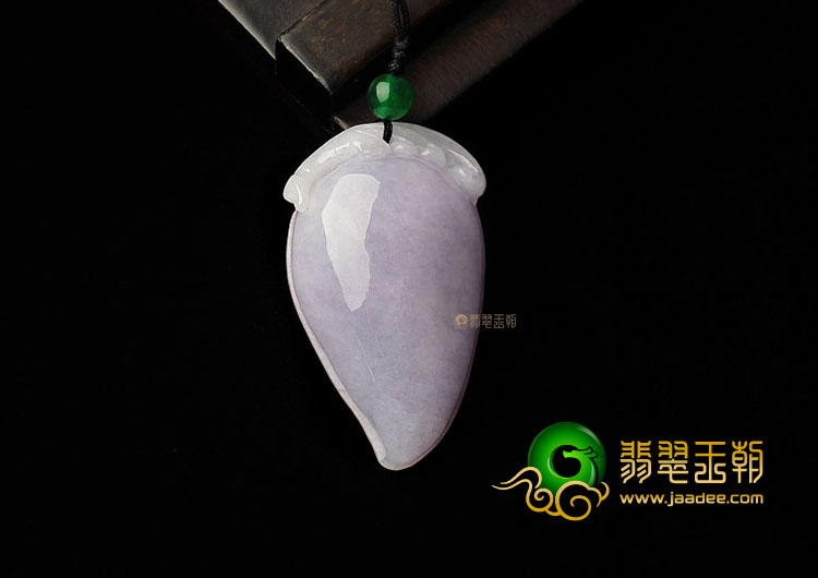 糯冰种紫罗兰缅甸翡翠A货福瓜挂件