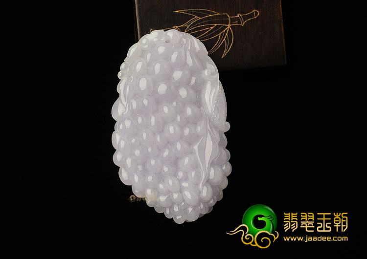 糯冰种紫罗兰缅甸翡翠A货苦尽甘来挂件