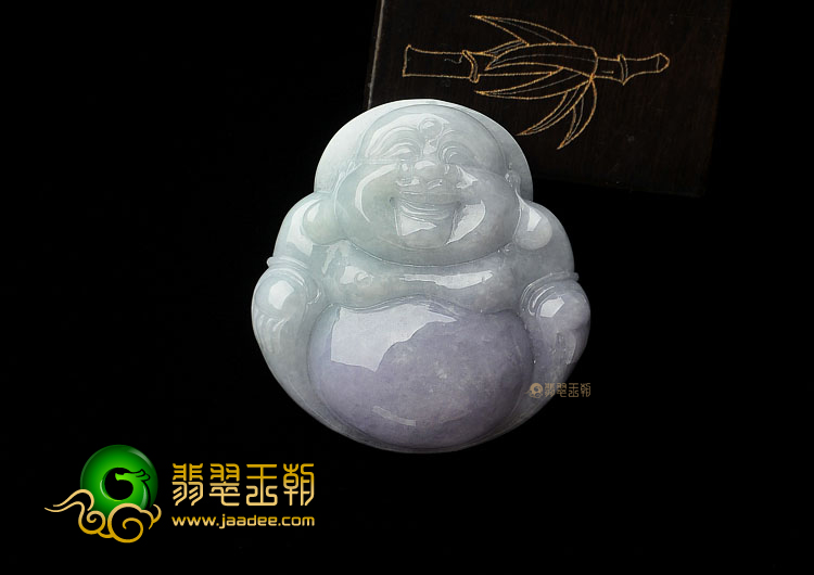 糯冰种晴水紫罗兰缅甸翡翠A货玉佛挂件