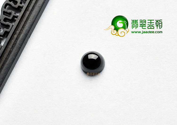 冰种墨翠缅甸翡翠A货戒面