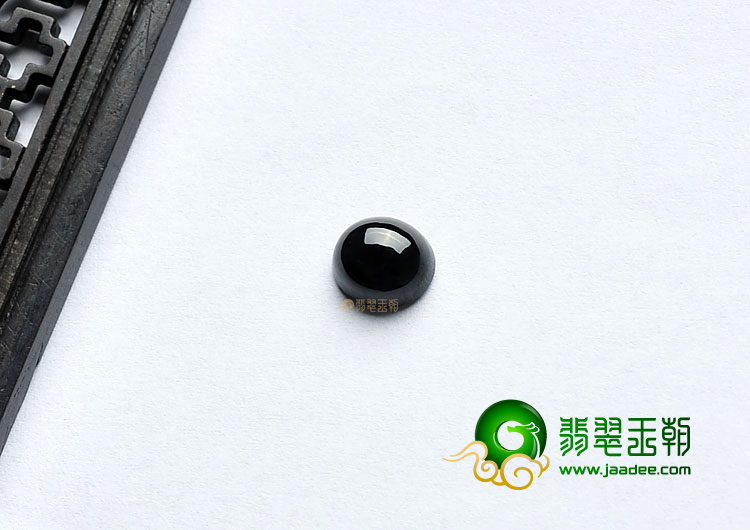 冰种墨翠缅甸翡翠A货戒面