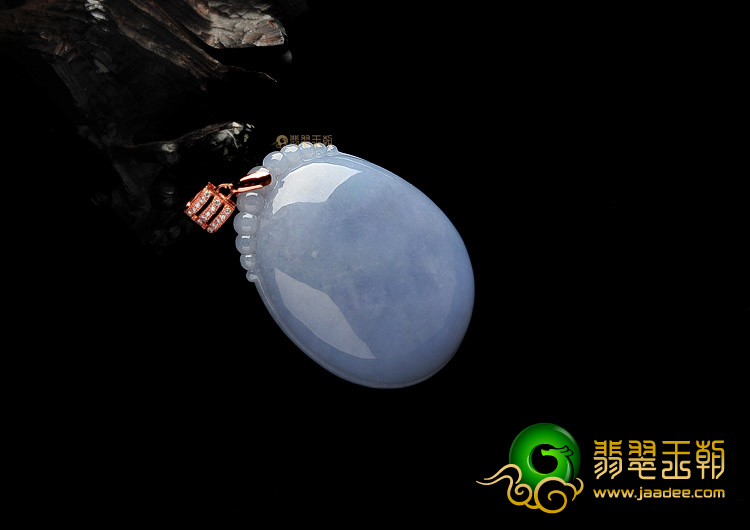 糯冰种紫罗兰缅甸翡翠A货寿桃挂件