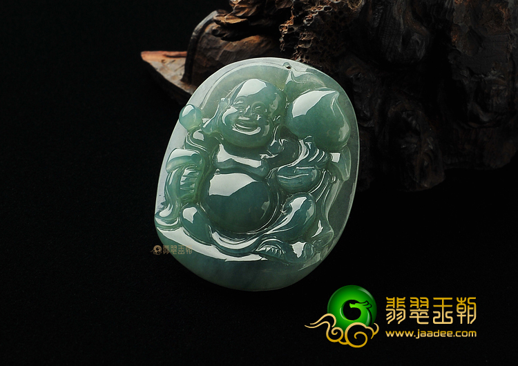 冰种晴水缅甸翡翠A货玉佛挂件