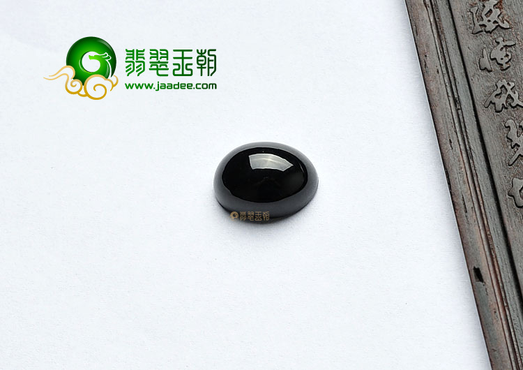 冰种墨翠缅甸翡翠A货戒面