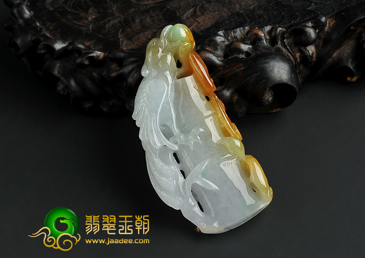 糯冰种三彩缅甸翡翠A货英明神武挂件
