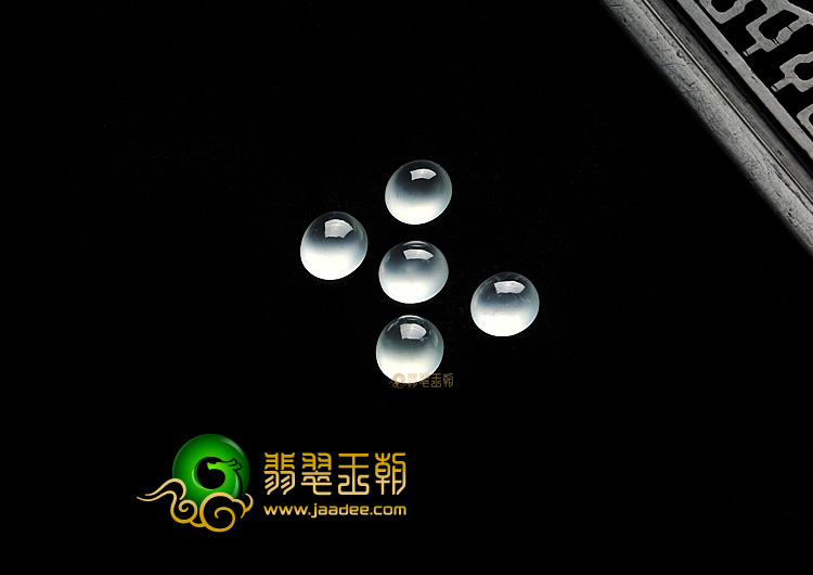 冰玻种淡晴水缅甸翡翠A货戒面(一批走)