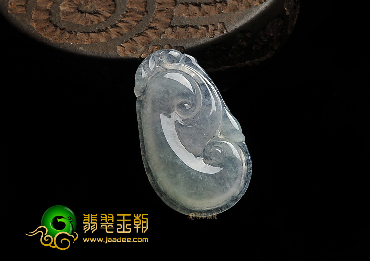 冰种晴水缅甸翡翠A货如意挂件