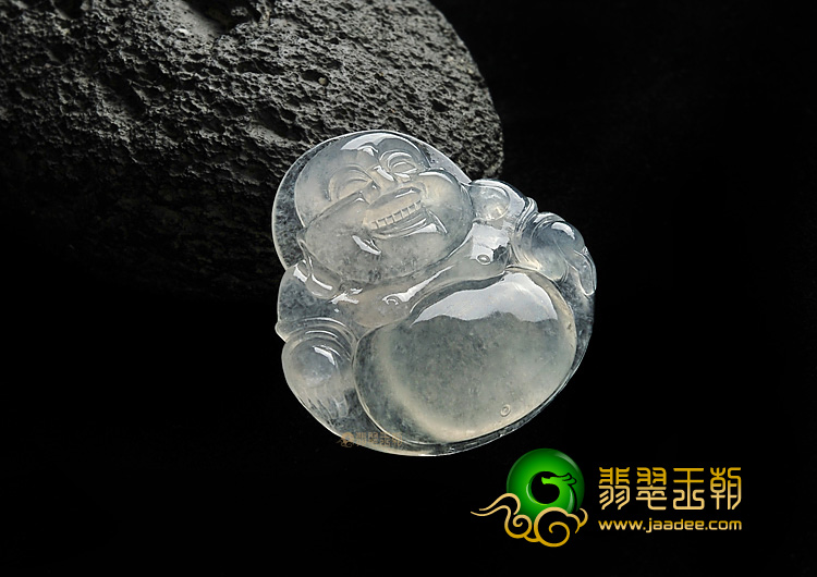 冰种晴水缅甸翡翠A货玉佛挂件