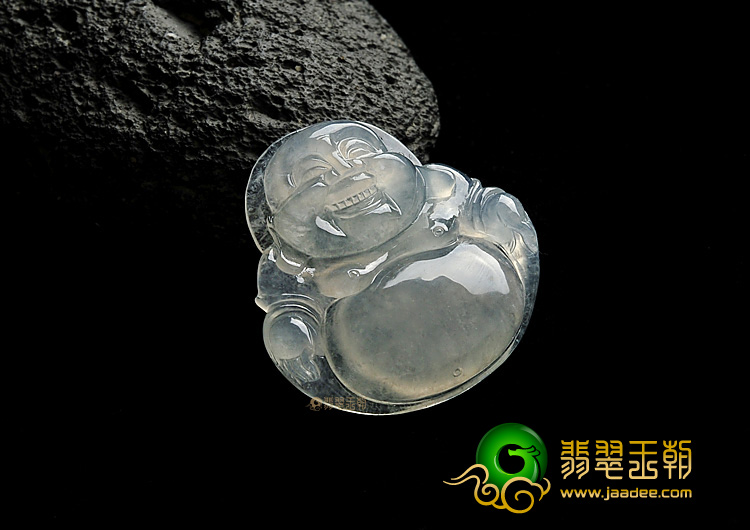 冰种晴水缅甸翡翠A货玉佛挂件