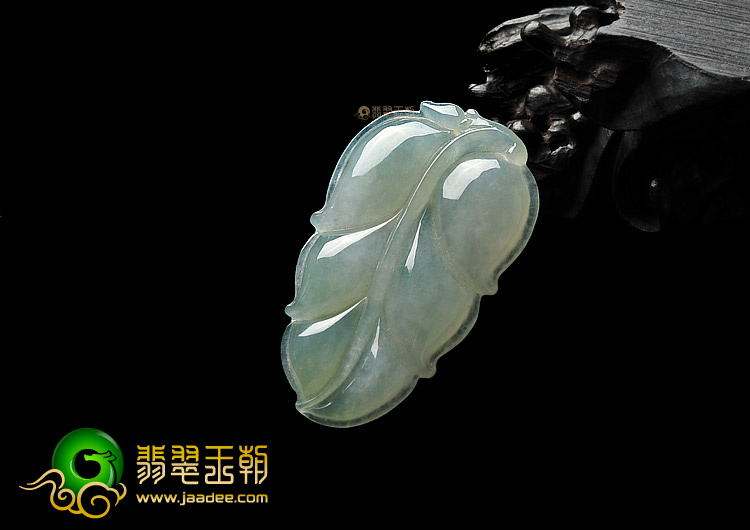 冰种晴水飘花缅甸翡翠A货叶子挂件(一批走)